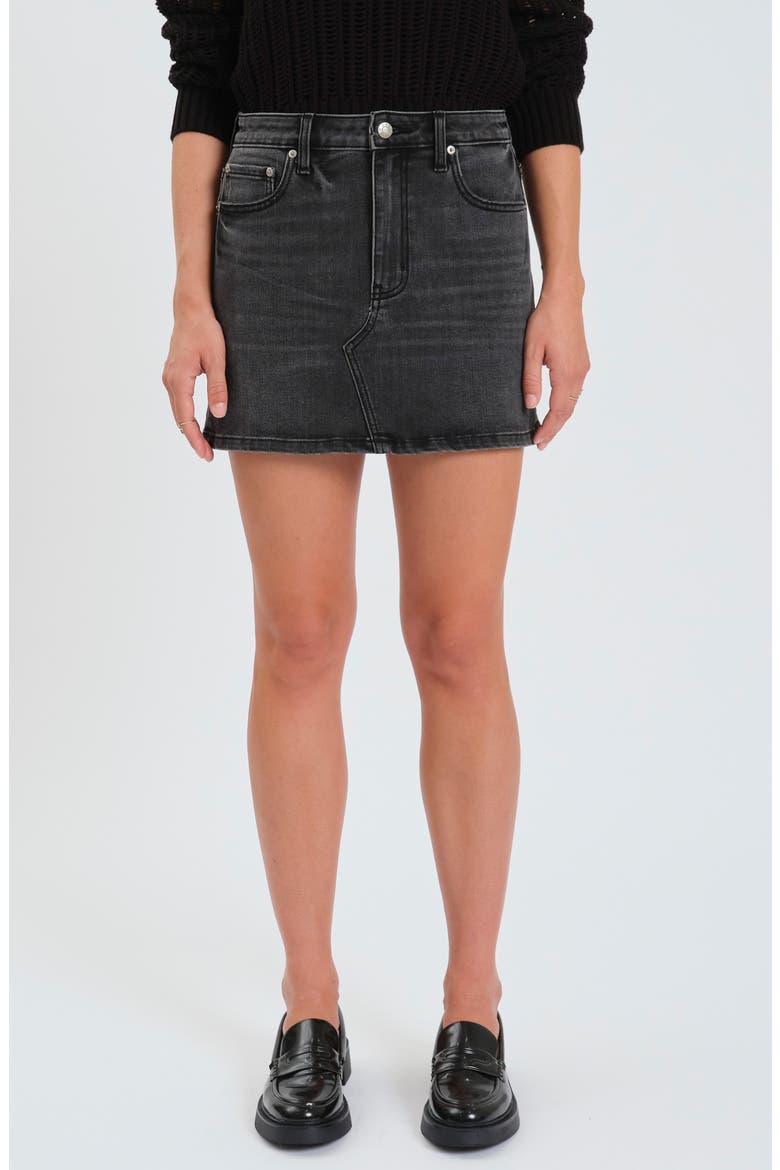 Malibu Denim Miniskirt, Main, color, SPADE