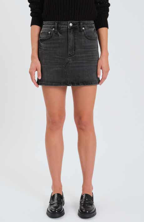 DAZE Malibu Denim Miniskirt