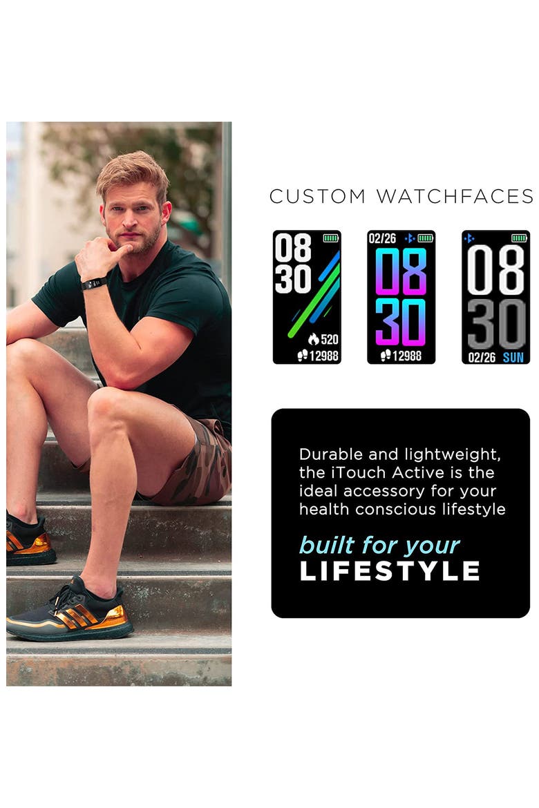ITOUCH Active Smartwatch, 44mm, Alternate, color, TIE DYE