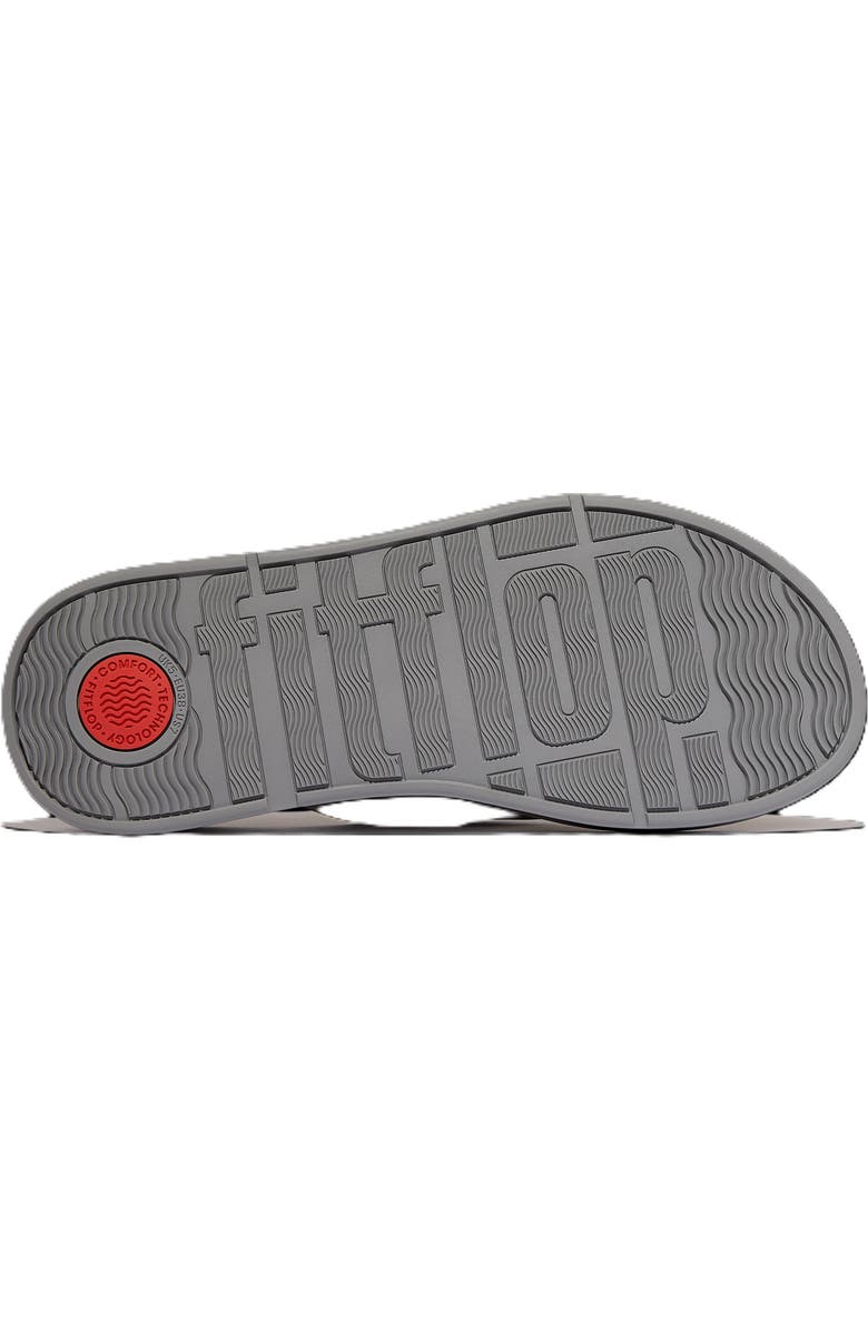 FitFlop F Mode Beaded Chain Toe Post Sandals, Alternate, color, Silvereen