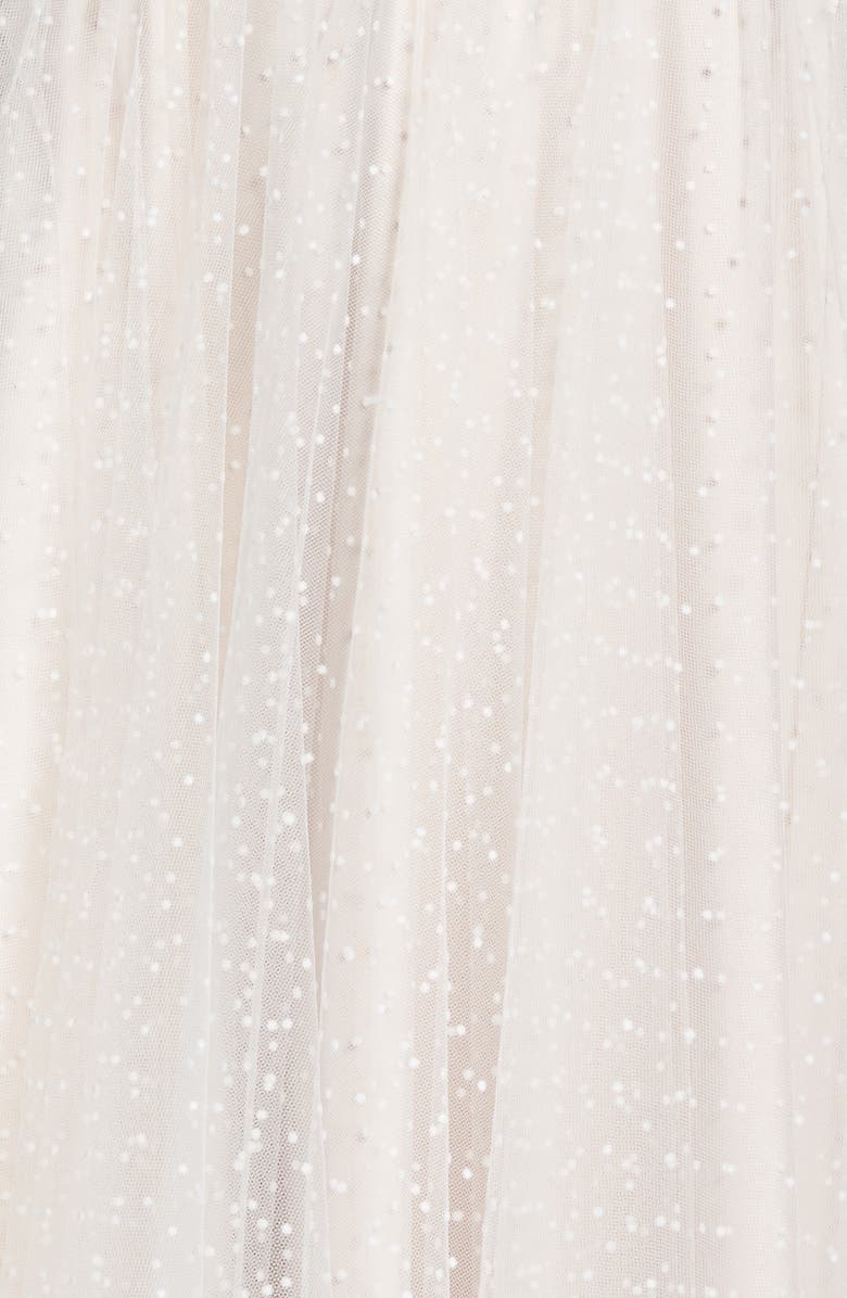 By Watters Swiss Dot Tulle Tea Length Wedding Dress, Alternate, color,