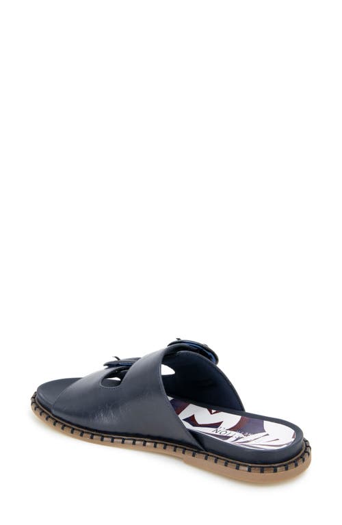 Reaction Kenneth Cole Sydney Embellished Slide Sandal In Navy