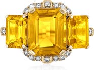 GOSHWARA Gossip 18k Gold Moon Quartz Ring