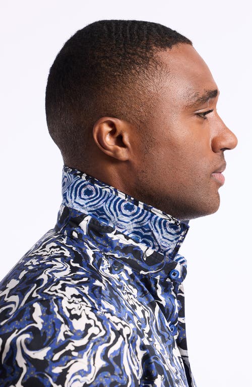 Robert Graham Yadkin Short Sleeve Cotton Button-up Shirt