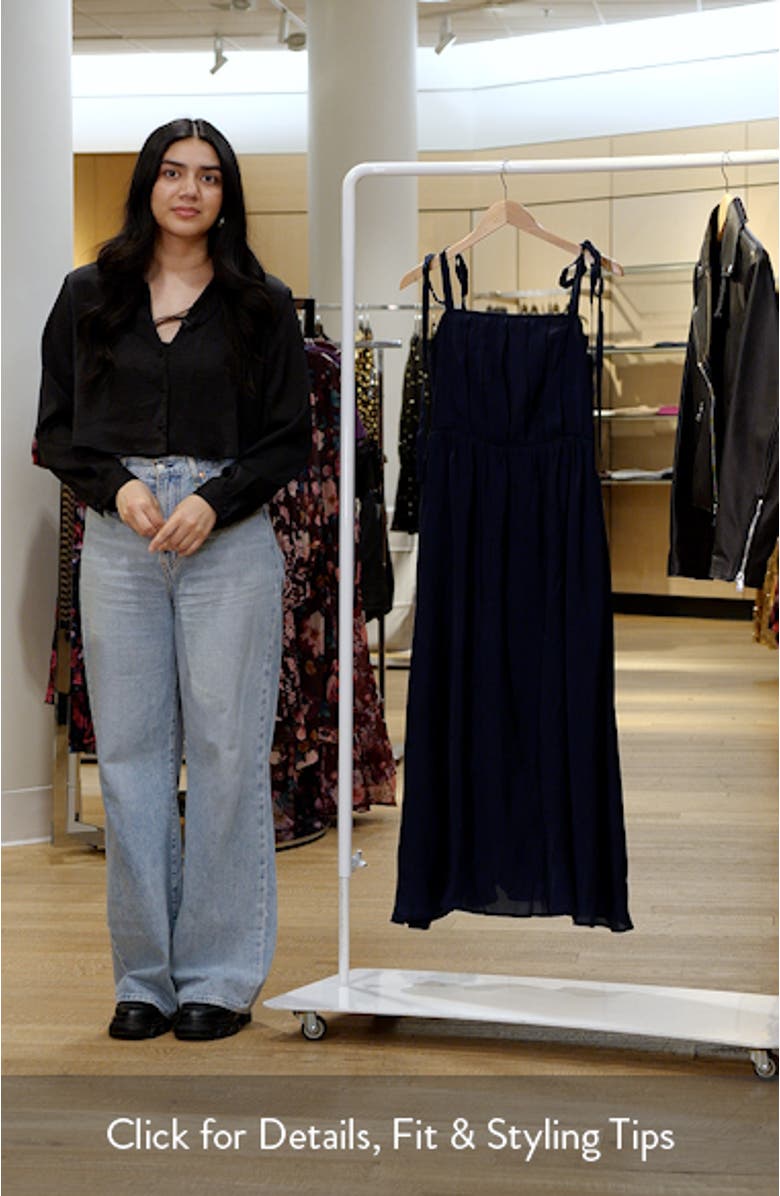 Pleated Fit & Flare Sundress, sales video thumbnail