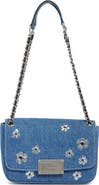 Marc Jacobs Denim Sequin Daisy Shoulder Bag