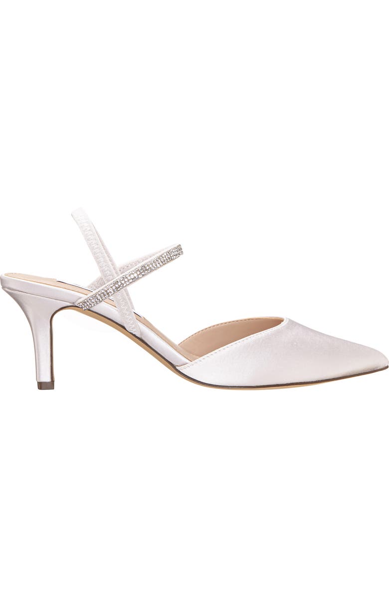 Nina Billie Slingback Pointed Toe Pump, Alternate, color, Ivory