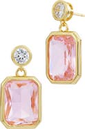 SAVVY CIE JEWELS Cubic Zirconia & Crystal Drop Earrings