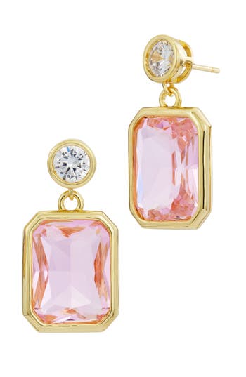 Savvy Cie Jewels Cubic Zirconia & Crystal Drop Earrings
