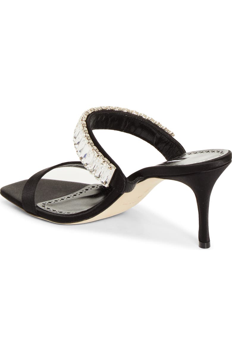 Manolo Blahnik Sako Bay Crystal Embellished Sandal, Alternate, color, Black