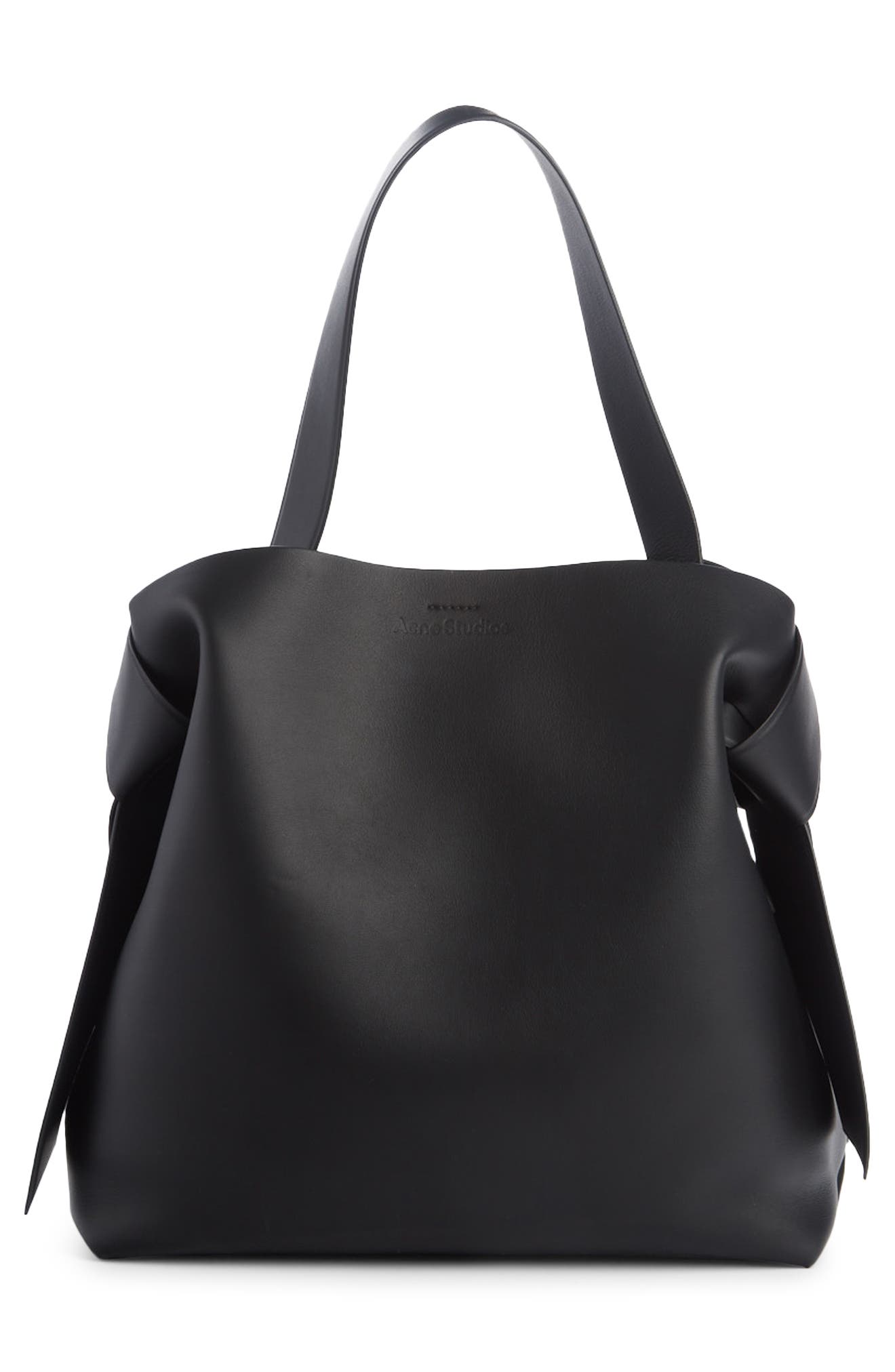 Acne Studios Musubi Leather Maxi Bag, Alternate, color, 