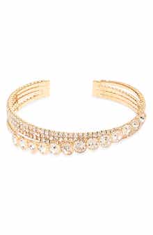 Cara Crystal Cuff Bracelet