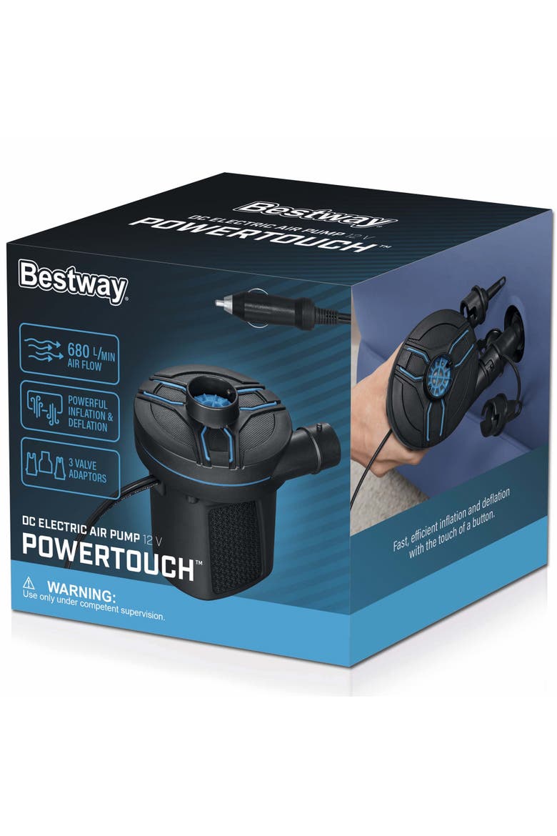 PowerTouch DC Electric Air Pump, Main, color, Black