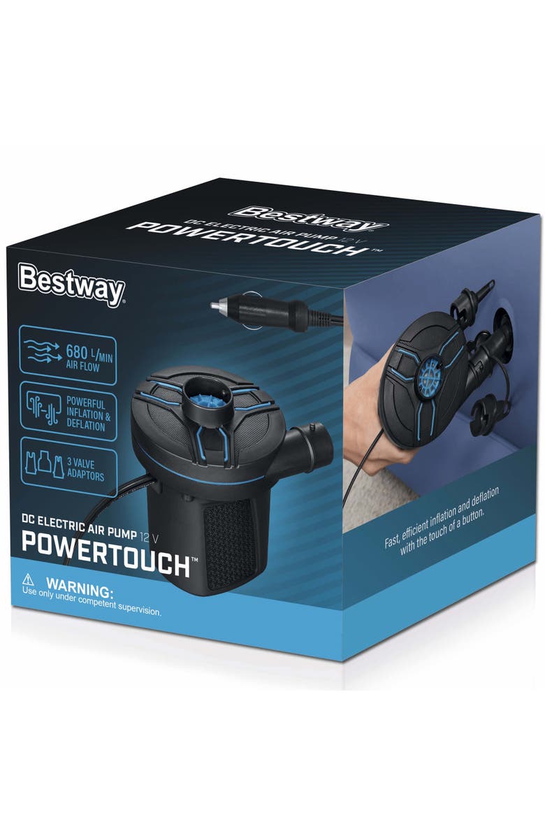Bestway PowerTouch DC Electric Air Pump, Main, color, Black