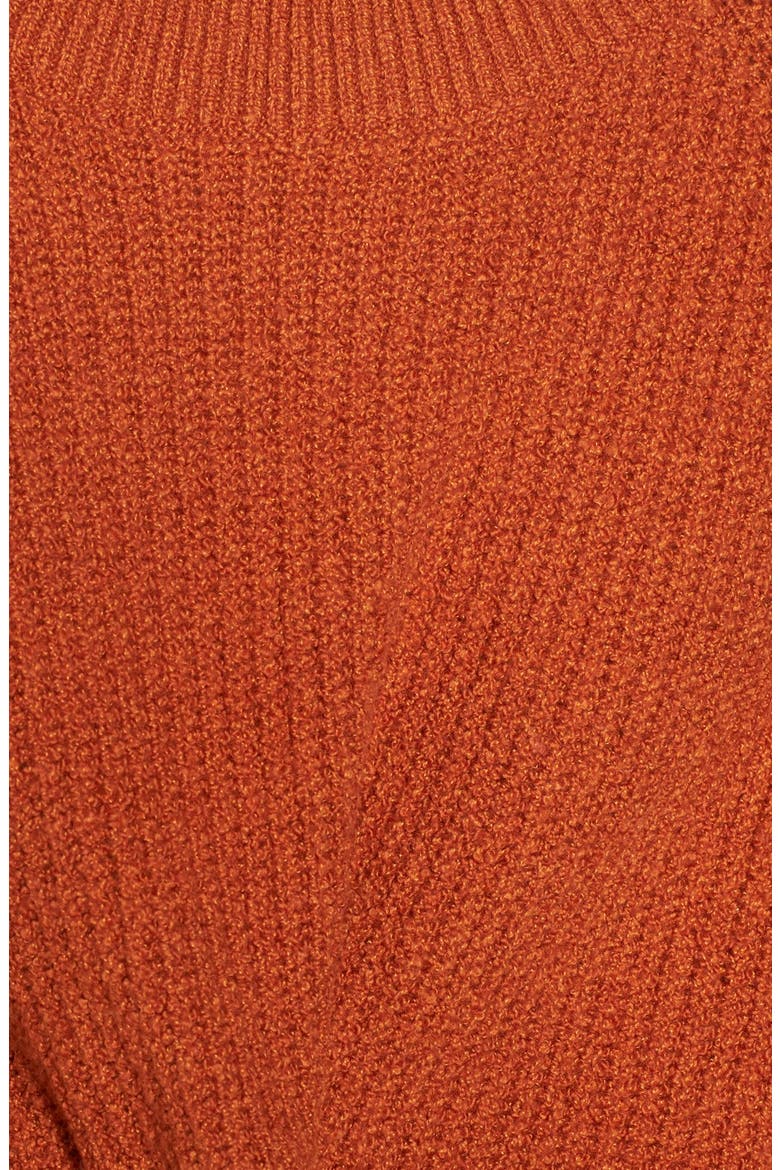 Knit Bell Sleeve Pullover, Alternate, color, RUST CIDER