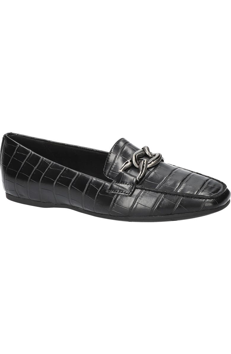 EASY STREET Amber Loafer, Main, color, Black Croco