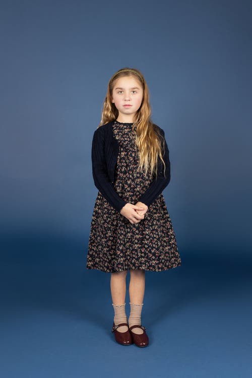 Looms Knits Looms Brushed Floral Dress Collection In Multi