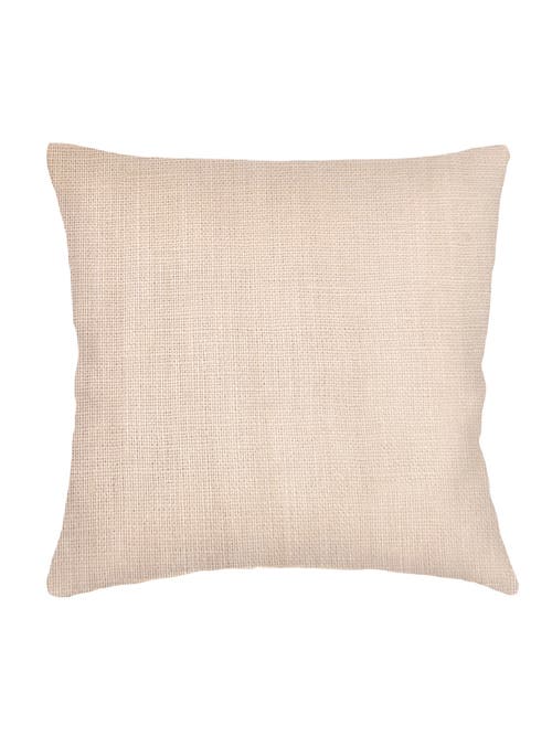 Anaya So Soft Linen Pillow With Down Insert In Sandy Beige