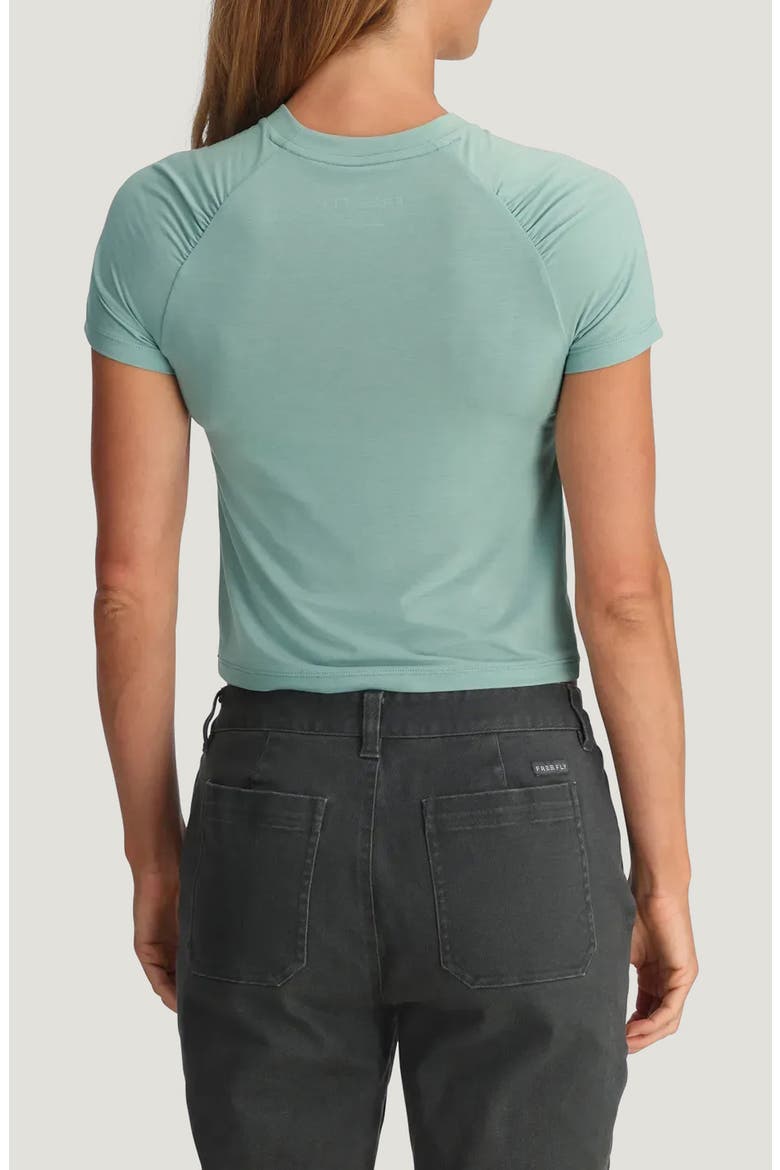 Elevate Lightweight Crop T-Shirt, Alternate, color, OCEAN MIST