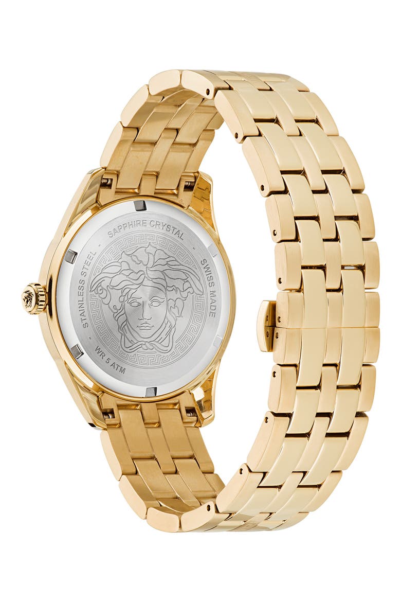 Greca Time Bracelet Watch, 41mm, Alternate, color, IP YELLOW GOLD