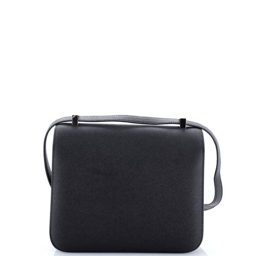 Pre-owned Hermes  Hermes Constance Bag Epsom 23 In Black