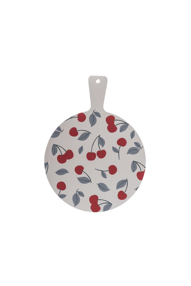 MDF Cherry Board Red and Green and White for Spring Serving and Entertaining, Main, color, White