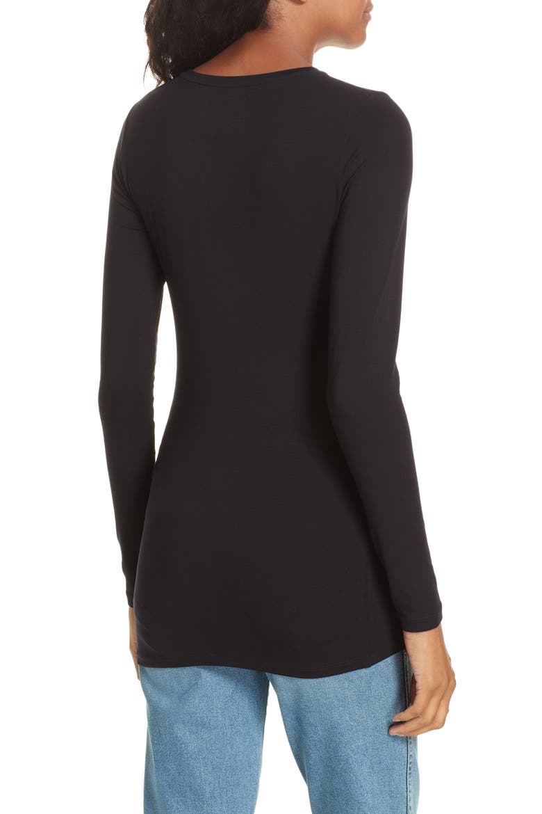 Crewneck Top, Alternate, color, NOIR