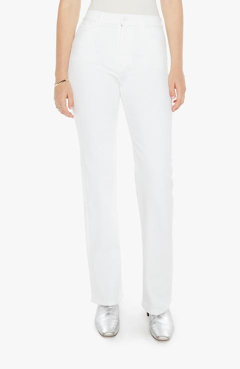 パンツ MOTHER Women Straight Pants 1157 753DE FOT WHITE Women's Jeans – Denim – MOTHER DENIM