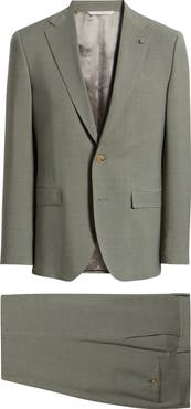 Jack Victor Esprit Contemporary Fit Sage Green Wool Blend Suit