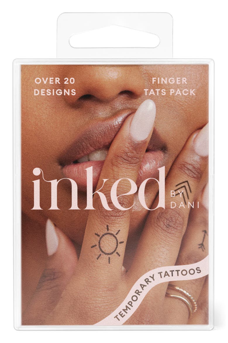Finger Tats Pack Temporary Tattoos, Main, color, NO COLOR