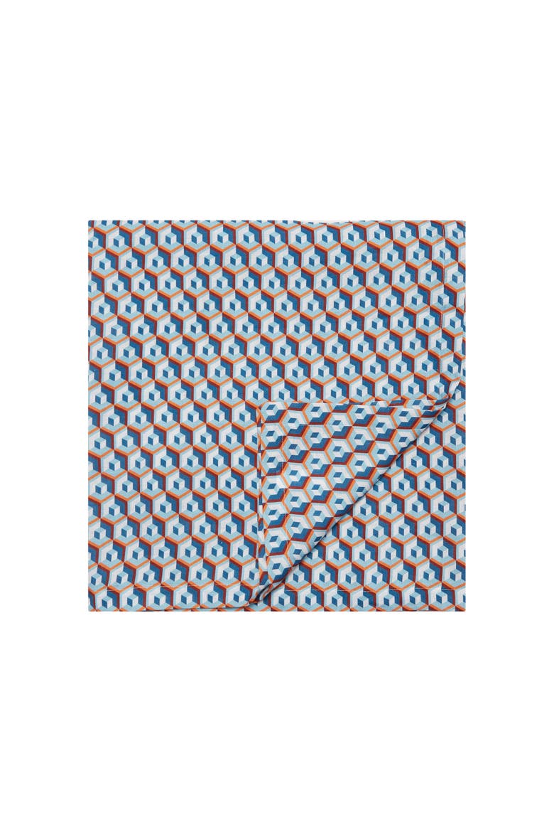 Medium Tablecloth (180X280) Cubi Blue, Main, color, Cubi Blue