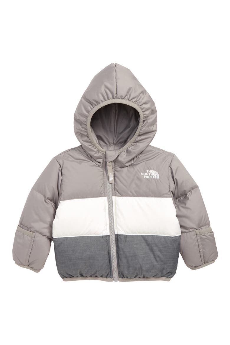 Moondoggy Water Repellent Reversible Down Jacket, Main, color, METALLIC SILVER