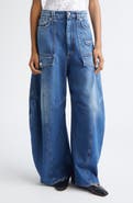 SPORTMAX Violino Utility Barrel Leg Jeans