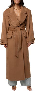 JLUXLABEL Empire Double Breasted Longline Coat