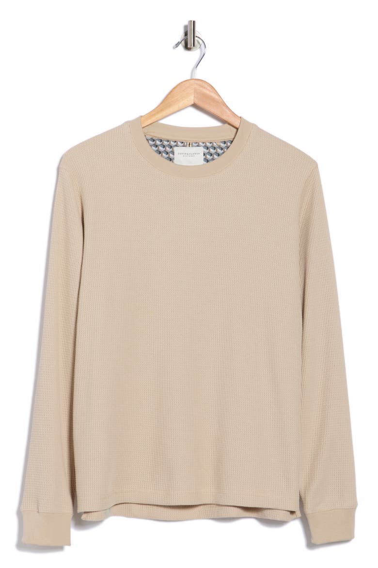 Waffle Stitch Crewneck T-Shirt, Alternate, color, NATURAL