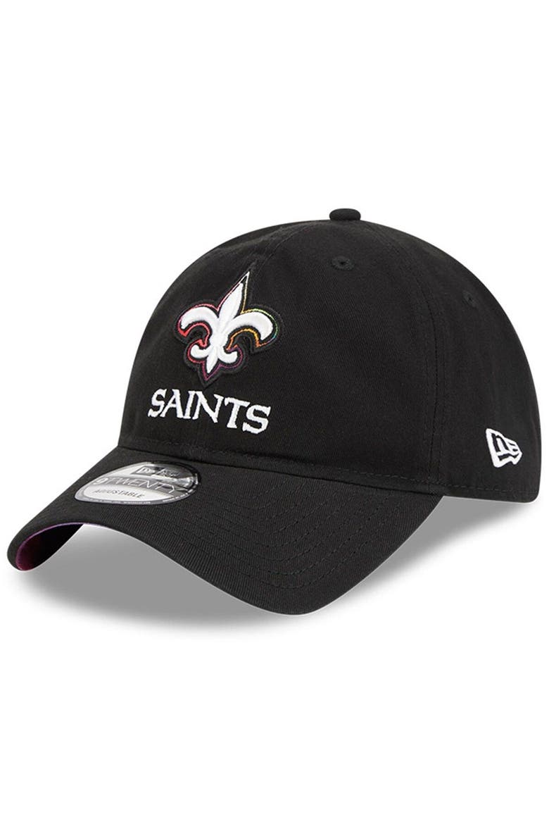 Men's New Era  Black New Orleans Saints 2023 NFL Crucial Catch 9TWENTY Adjustable Hat, Alternate, color, Black