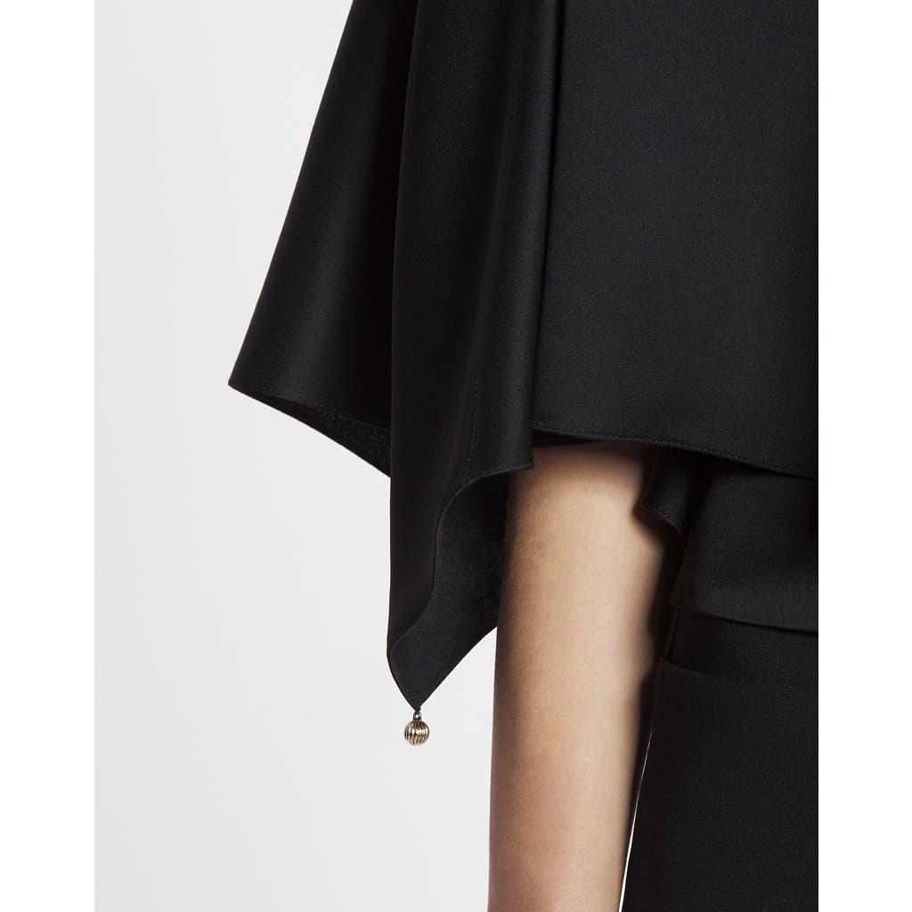 Lanvin Cape Top In Black
