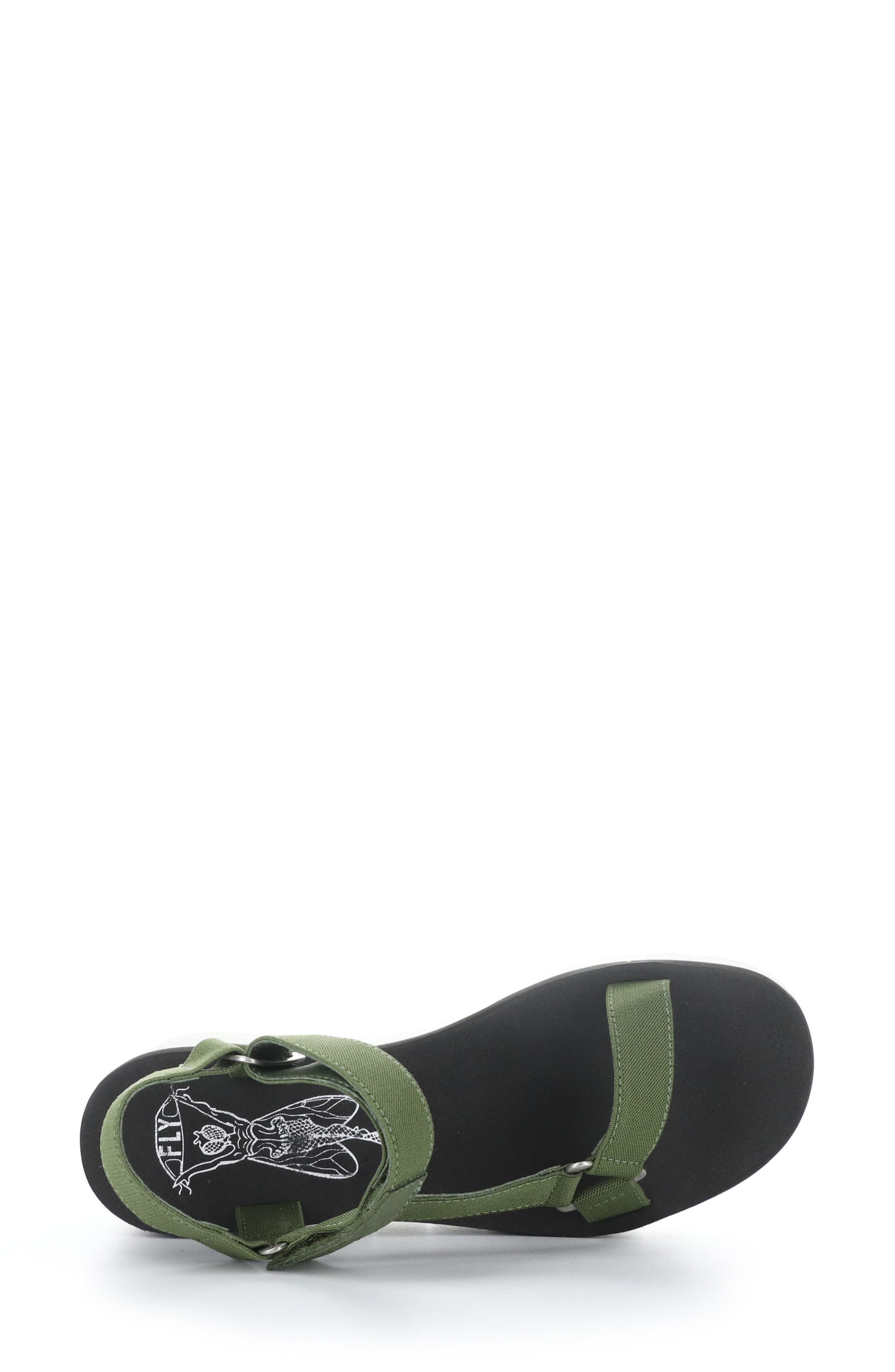 Yefa Wedge Sandal, Alternate, color, MILITARY/ BLACK