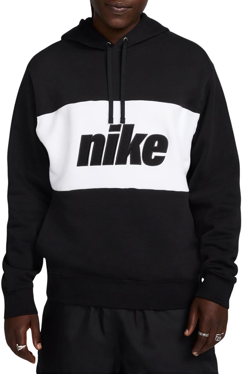 Nike Sportswear Hoodie, Main, color, Black/ White
