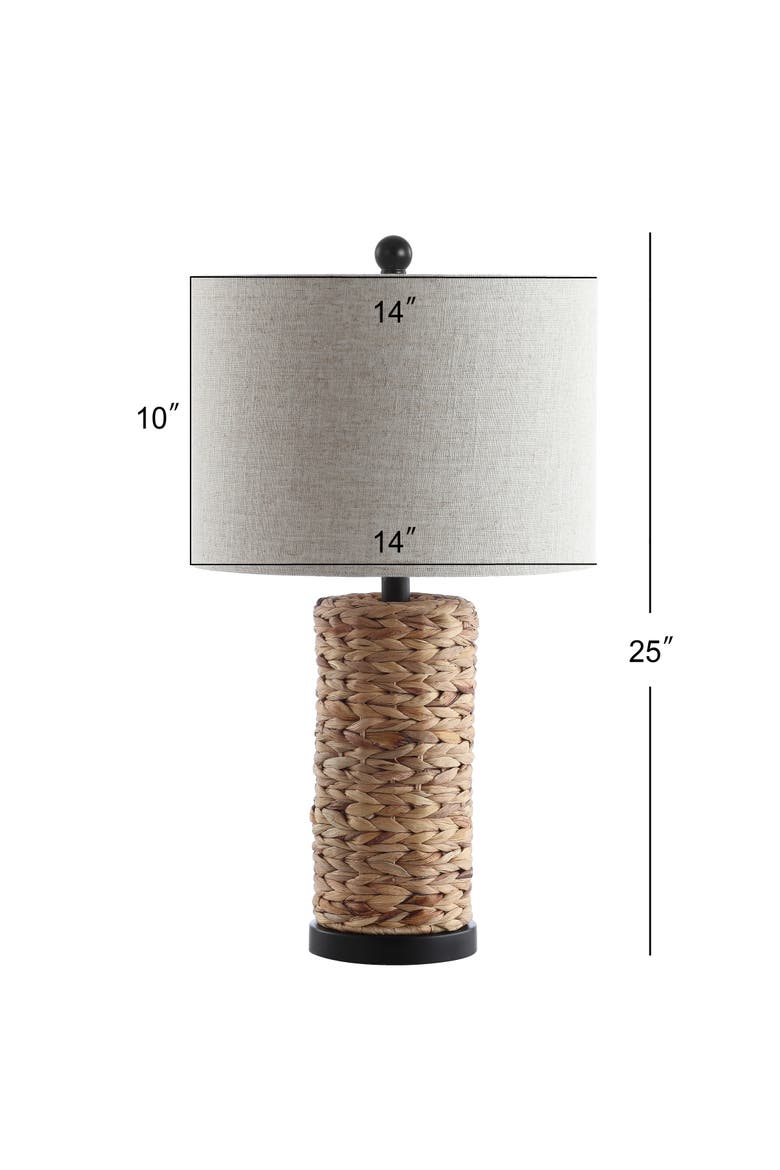 Elicia 25" Coastal Water Hyacinth LED Table Lamp, Alternate, color, Natural