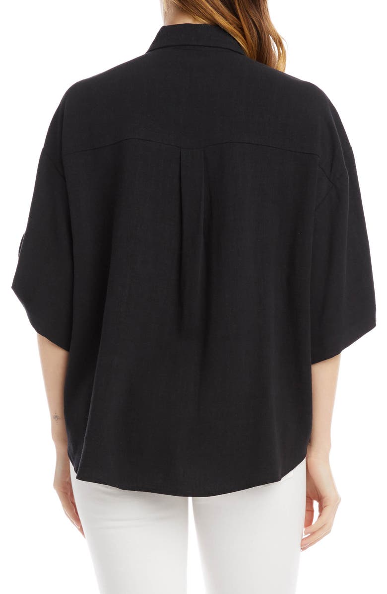 Karen Kane Relaxed Woven Shirt, Alternate, color, 