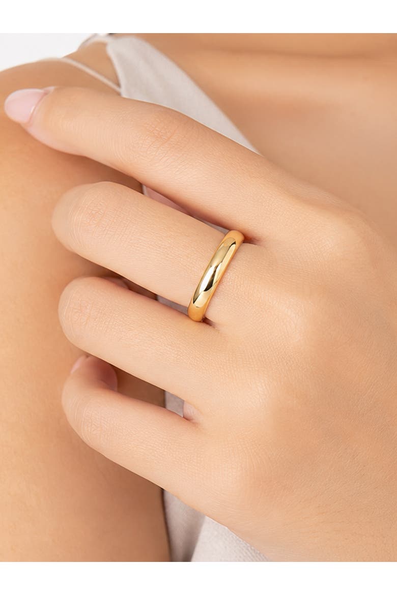 4mm Classic Dome Band Ring in 14K Gold, Alternate, color, Gold