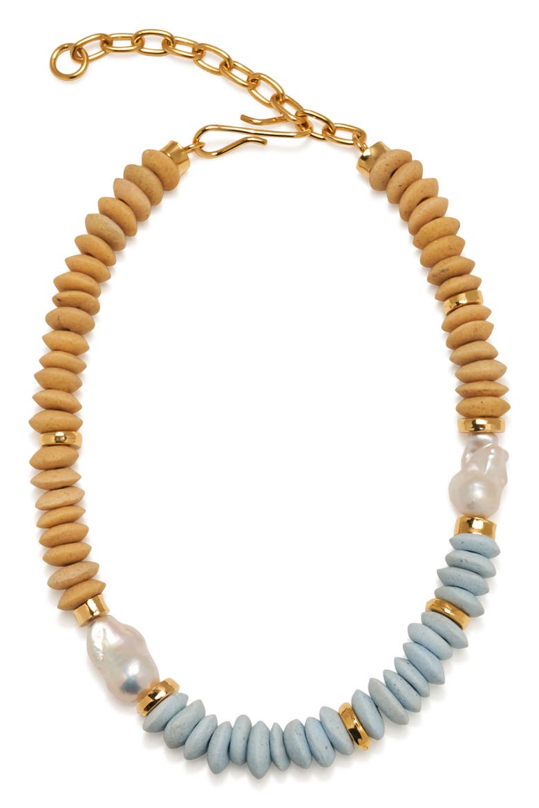 Tavira Cultured Pearl Beaded Necklace, Main, color, PEARL MULTI
