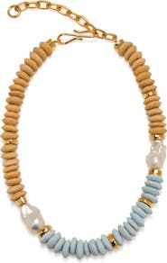 Lizzie Fortunato Tavira Cultured Pearl Beaded Necklace