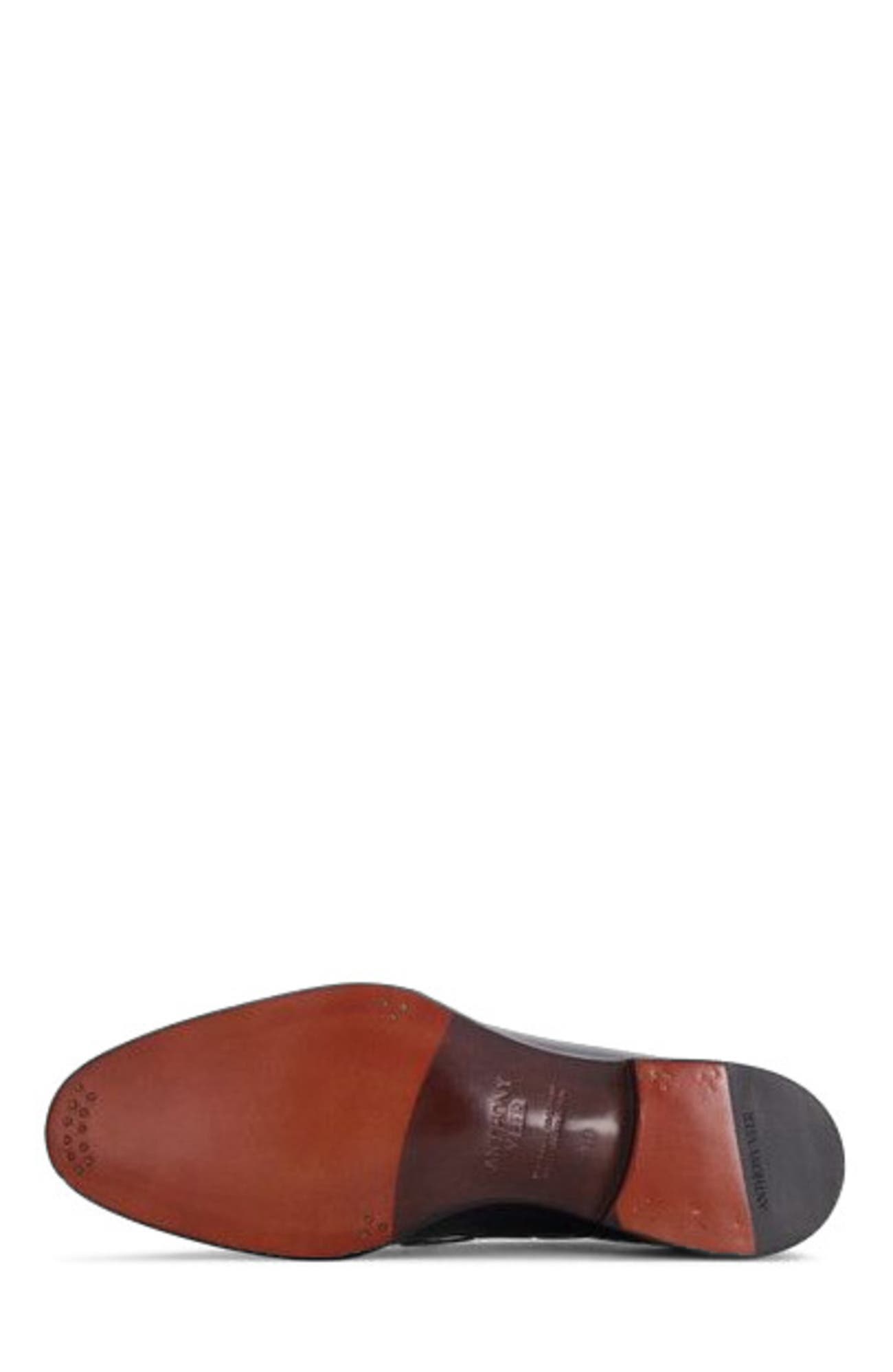 Anthony Veer Camden Tassel Loafer, Alternate, color, Obisidian Black Leather