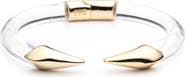 Alexis Bittar Mirrored Pyramid Hinged Cuff Bracelet