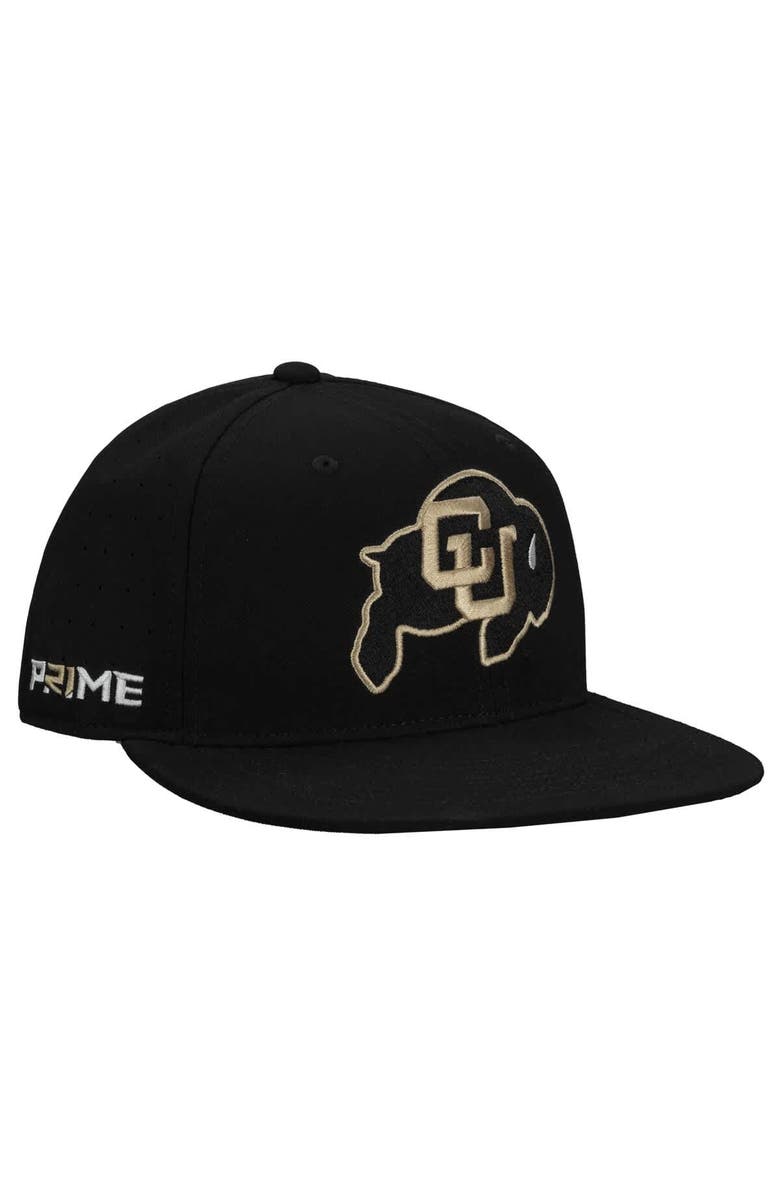 Nike Men's Nike Black Colorado Buffaloes Prime AeroBill Performance Fitted Hat, Main, color, Black