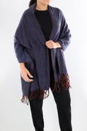 La Fiorentina Plush Scarf with Fringe