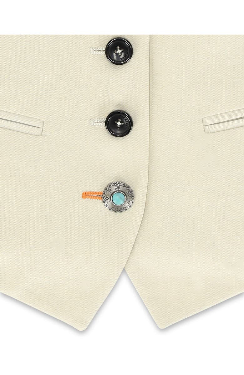 Fortela Demi Satin Vest, Alternate, color, Camel