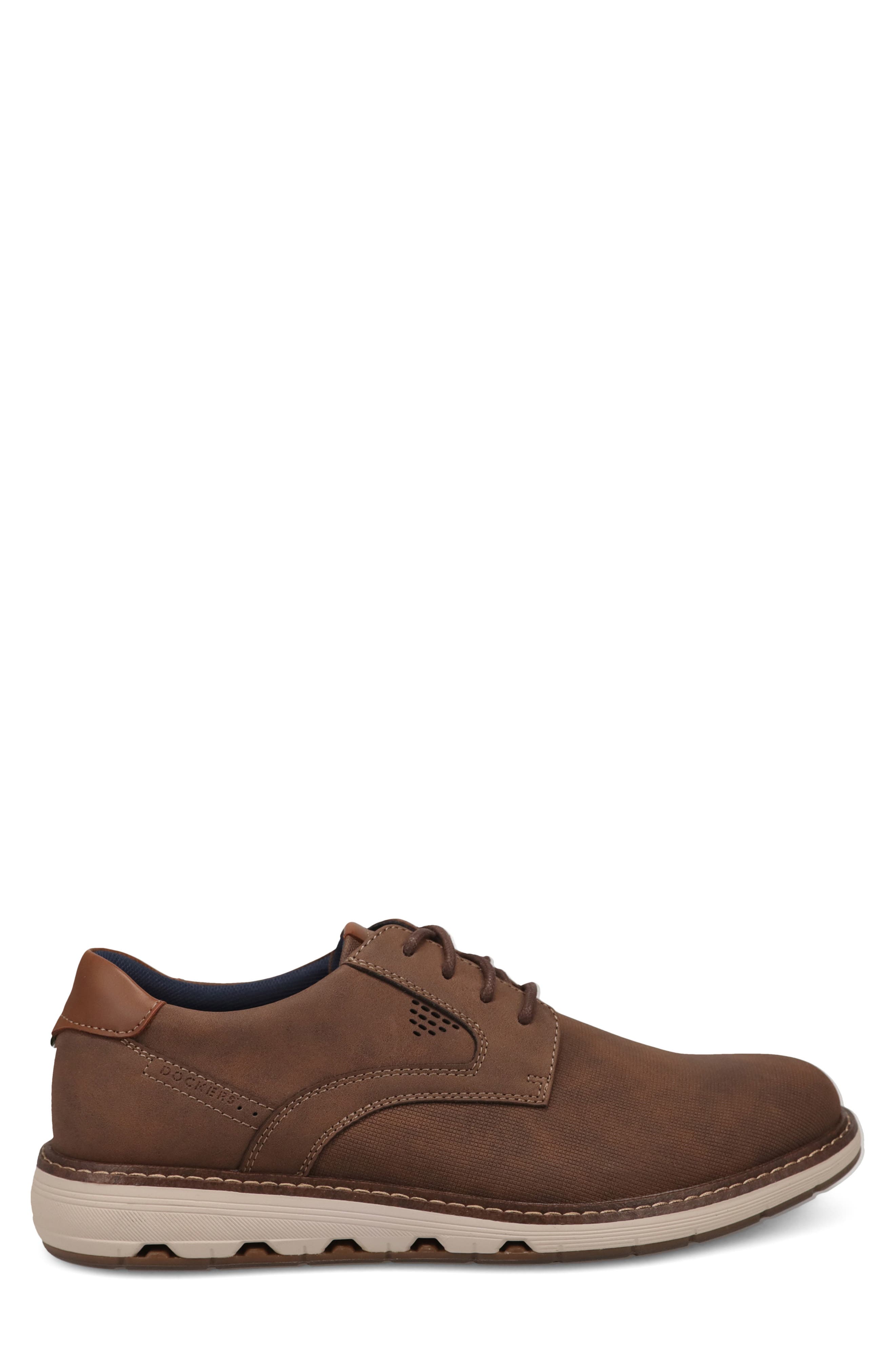 Murdoch Faux Leather Oxford, Alternate, color, DARK BROWN
